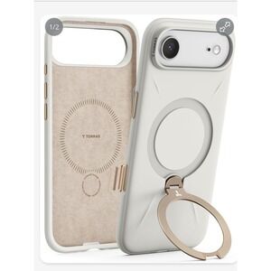 TORRAS iPhone Air 6.5 Inch Case w Ring Stand MagSafe Shockproof Protection White